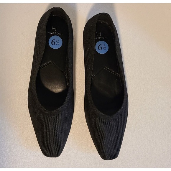 Halston Woman’s size 6.5 Broadway knit black Flats DRESS OR CASUAL SHOES - Picture 4 of 10